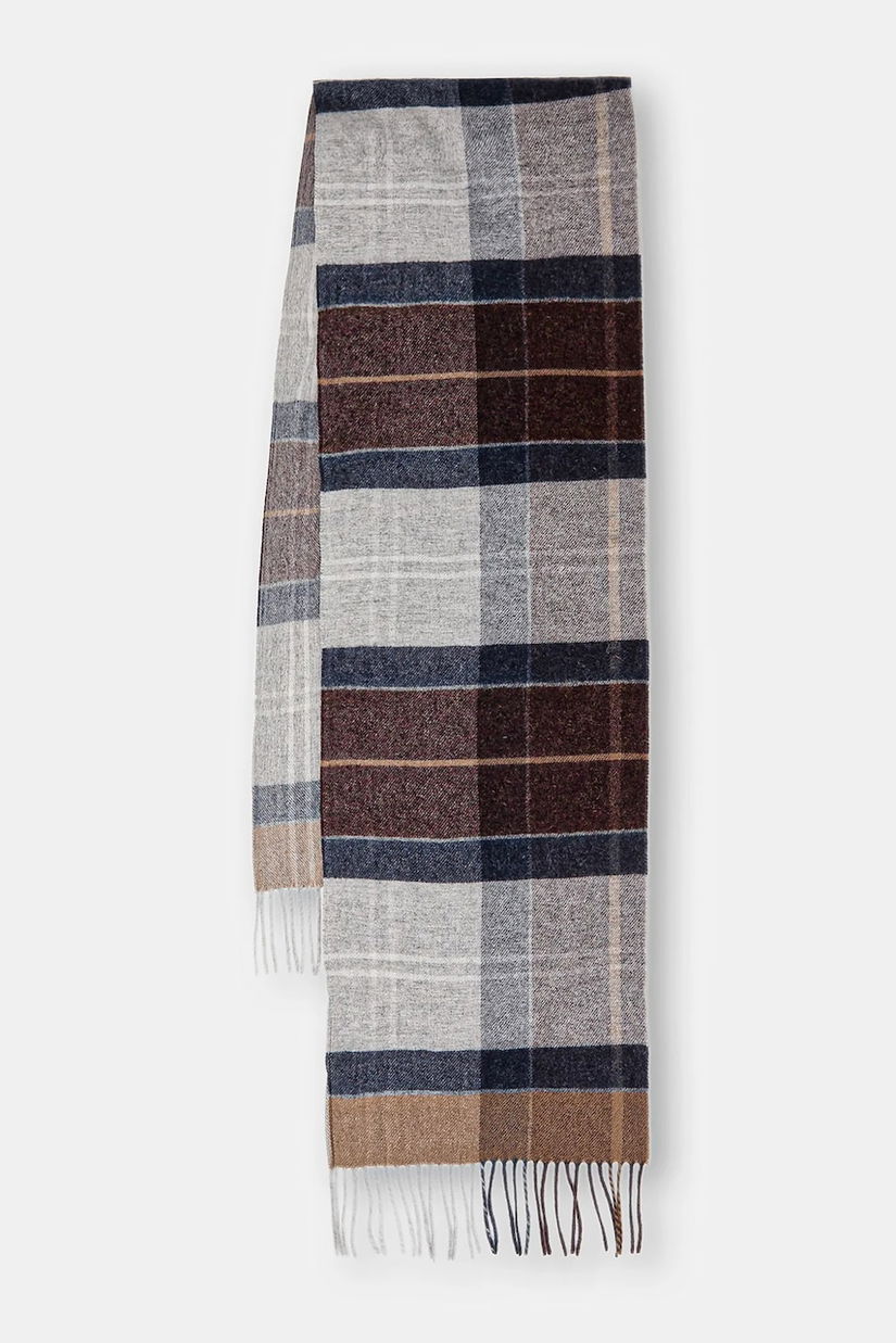 Barbour eșarfă de lână cu imprimeu, USC0322