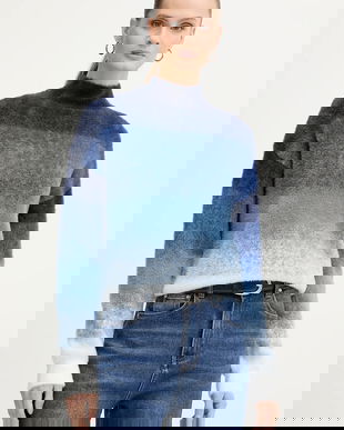 Morgan pulover MDYE culoarea gri, cu turtleneck, MDYE