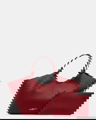 Dkny poșetă PAULA COMMUTER TOTE culoarea negru, R42BAE48