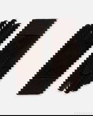 Barbour mănuși culoarea negru, MGL0117