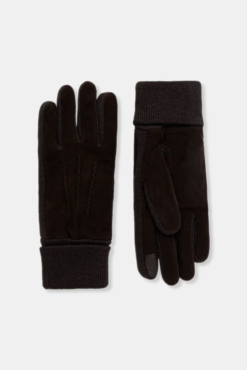 Barbour mănuși culoarea negru, MGL0117