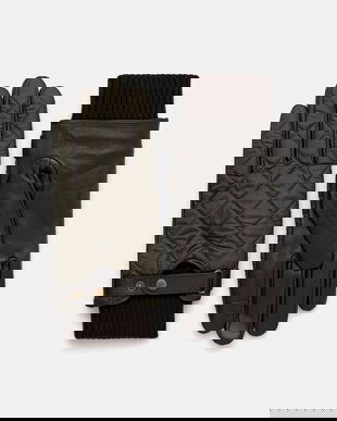 Barbour mănuși culoarea verde, MGL0135