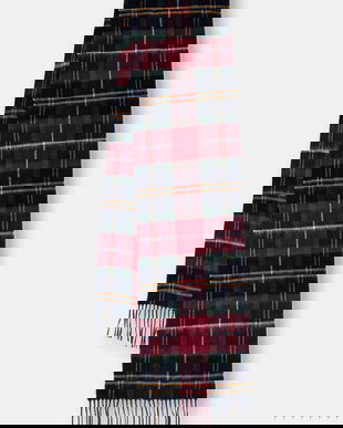 Barbour esarfa de lana culoarea gri, modelator