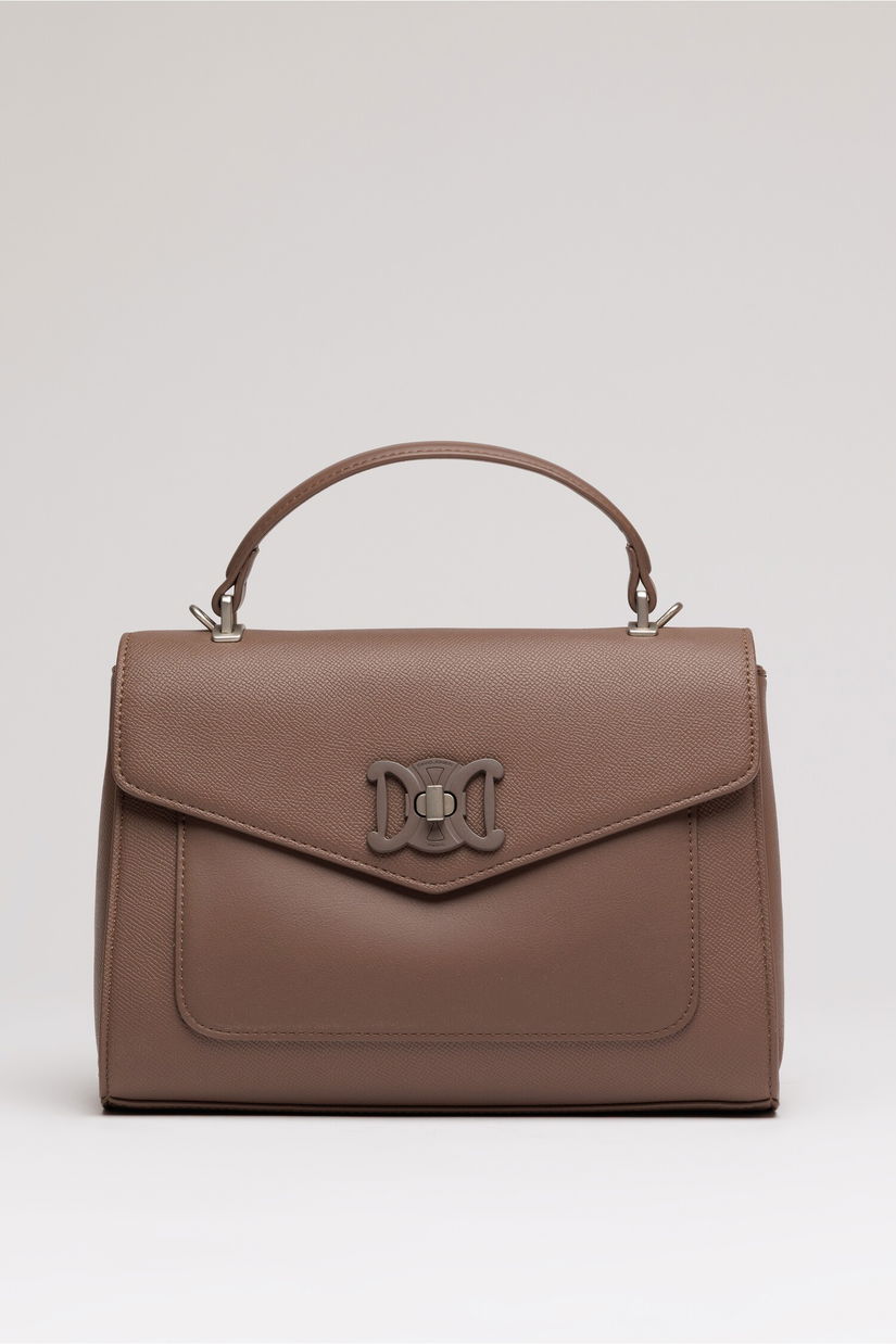 Geanta gri office din piele ecologica