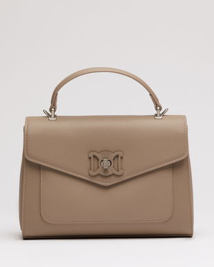 Geanta taupe office din piele ecologica