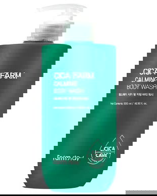Gel de Dus Calmant cu Extract de Centella Asiatica - FarmStay Cica Farm Calming Body Wash, 500 ml