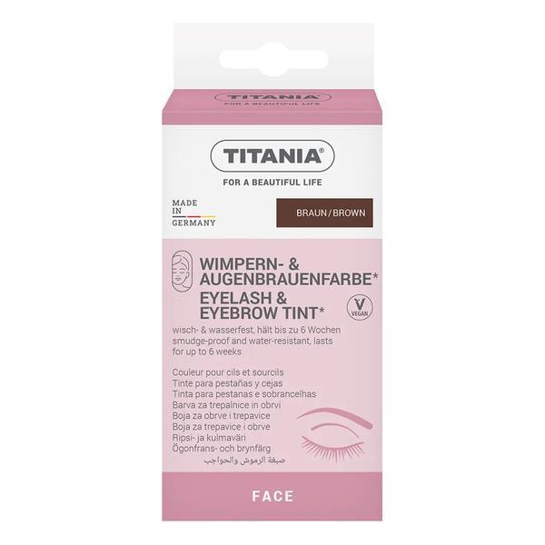 Vopsea de gene și spr&acirc;ncene maro Titania, 5 ml