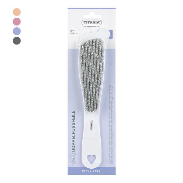 Piatră răzuit călcâi cu mâner, pilă dublă, Titania 3026