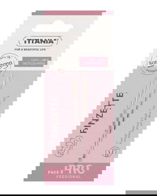 Pensetă gene spr&acirc;ncene aurită cu v&acirc;rf drept Titania 1060/GA