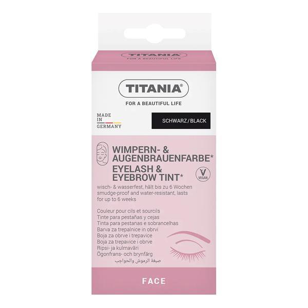 Vopsea de gene și spr&acirc;ncene negru Titania, 5 ml