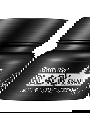 Crema Regeneranta Multifunctionala cu Extract de Melc Negru &ndash; Farmstay Black Snail All-In-One Cream, 100 ml