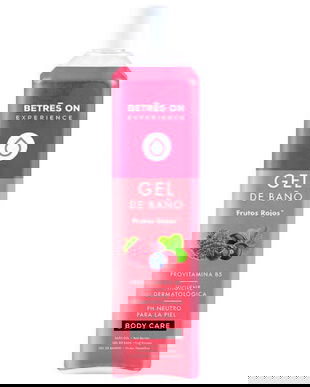 Gel de Dus cu Aroma de Fructe Rosii - Betres ON Gel de Bano Frutos Rojos Provitamina B5 Body Care, 750 ml