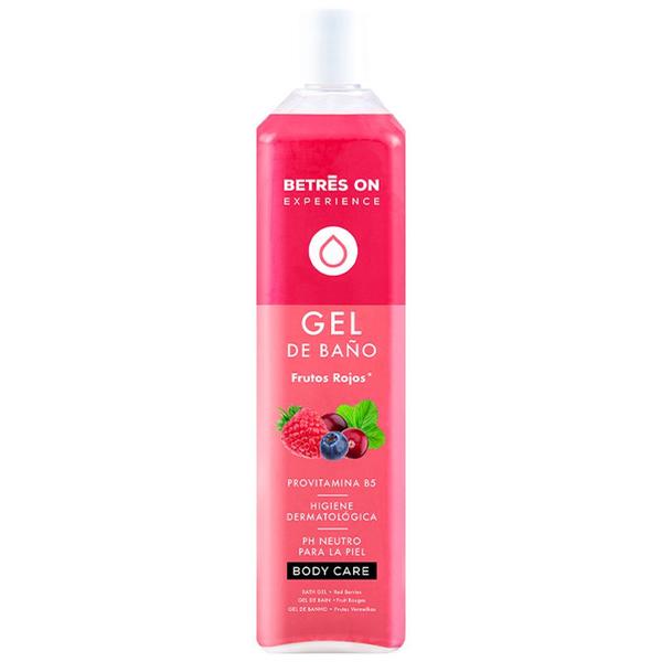 Gel de Dus cu Aroma de Fructe Rosii - Betres ON Gel de Bano Frutos Rojos Provitamina B5 Body Care, 750 ml
