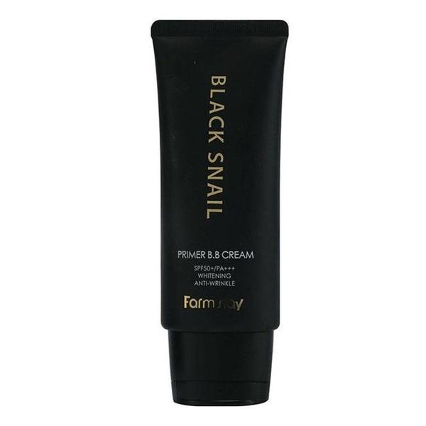 Crema BB cu Extract de Melc Negru si Efect de Primer – Farmstay Black Snail Primer BB Cream, 50 g