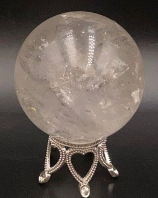 Cuart Transparent (Cristal de Stanca) - Sfera piatra semipretioasa