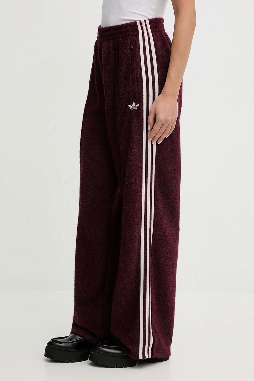 adidas Originals pantaloni de trening Mohair culoarea bordo, cu imprimeu, KS0414