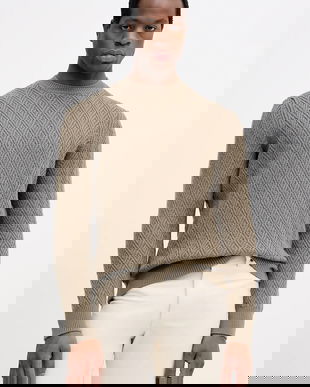 BOSS pulover de lana culoarea verde, 50549980