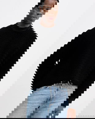 BOSS Orange pulover din amestec de lână culoarea negru, light, 50548666