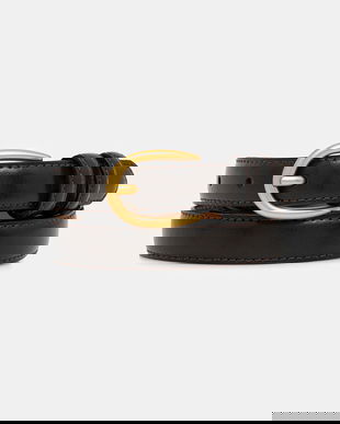 Marc O'Polo curea de piele culoarea verde, 50917739506203