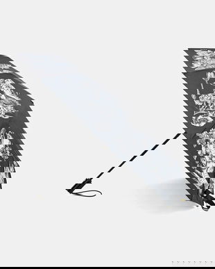 Moschino umbrela culoarea negru, 9180