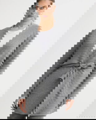 Joop! cardigan cu amestec de mătase culoarea gri, 30048479