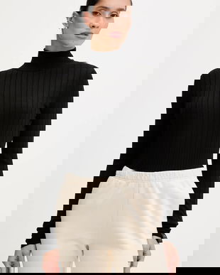 Colmar pulover de lana culoarea negru, light, cu turtleneck, 7907.2ZP