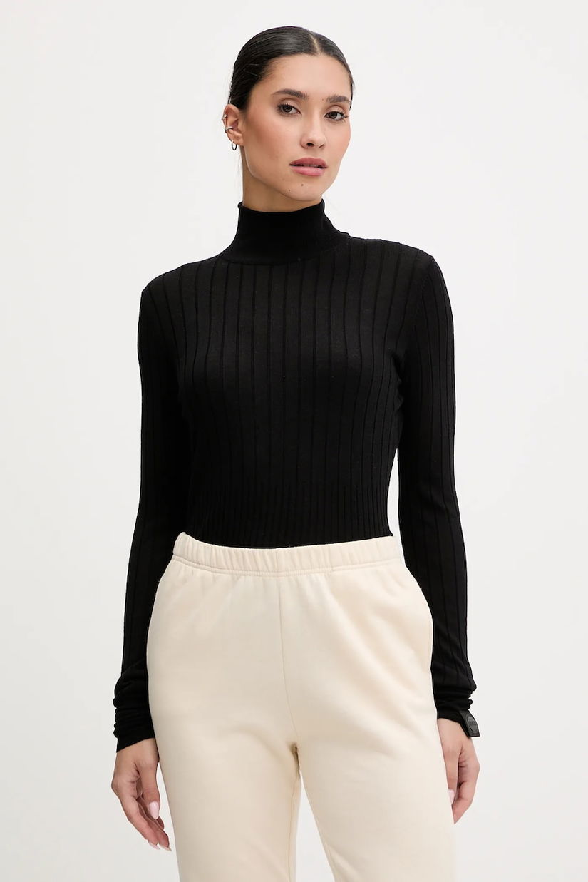 Colmar pulover de lana culoarea negru, light, cu turtleneck, 7907.2ZP