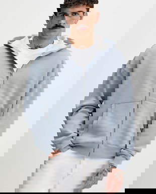 Hollister Co. bluza cu glugă, neted, KI322-5279-210