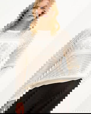 Dkny pulover culoarea bej, DJ6R0962