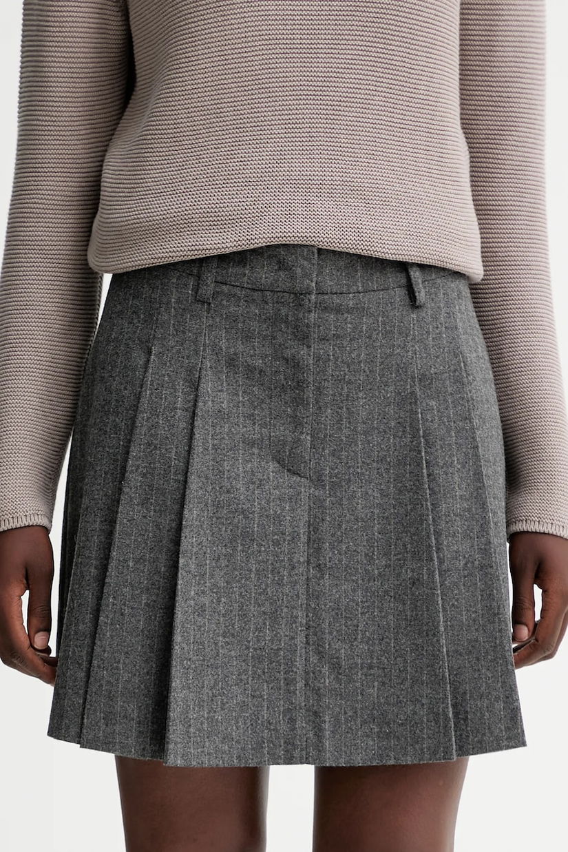 Marc O'Polo fustă cu lână culoarea gri, mini, evazati, 510023720117