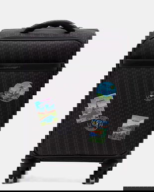 Karl Lagerfeld valiza IKON MONOGRAM culoarea maro, B1W30253