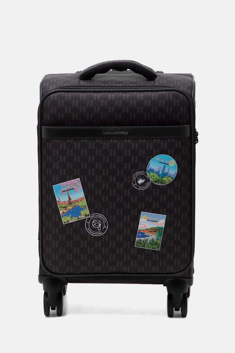 Karl Lagerfeld valiza IKON MONOGRAM culoarea maro, B1W30253