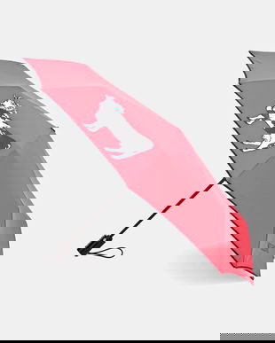 Moschino umbrela culoarea rosu, 9060