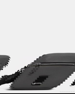 Karl Lagerfeld Jeans borseta culoarea gri, B1M30259