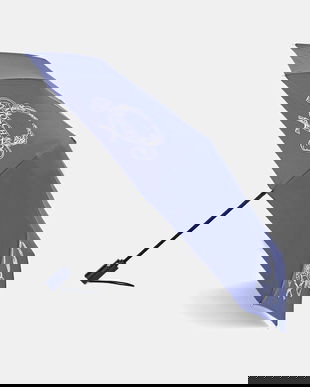 Moschino umbrela culoarea albastru marin, 8981