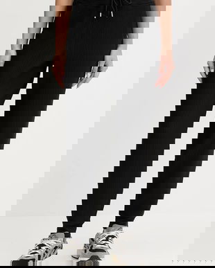 Dkny pantaloni de trening culoarea negru, neted, DP5P3498