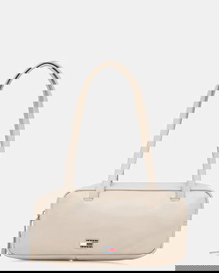 Tommy Jeans poseta culoarea bej, AW0AW18075