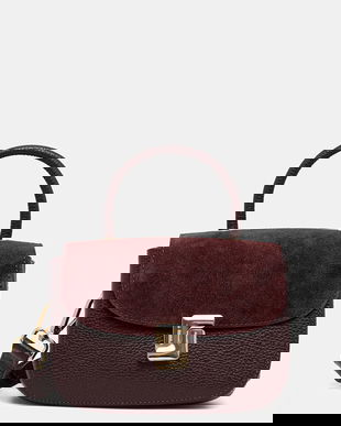 Answear.LAB poseta de piele culoarea bordo