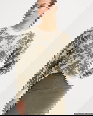 United Colors of Benetton pulover din amestec de mohair culoarea bej, 1VAAE10F3