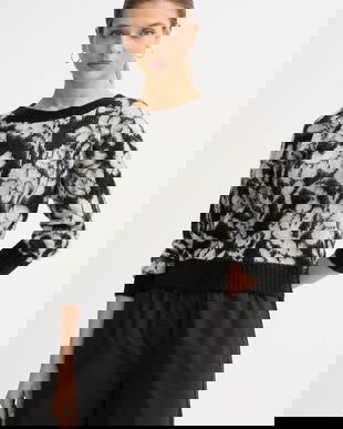 United Colors of Benetton pulover din amestec de mohair culoarea negru, 1VAAE10F3