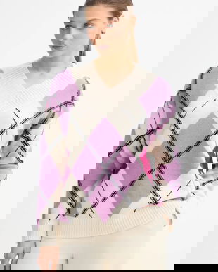 United Colors of Benetton pulover din amestec de lână culoarea violet, 1444E204E