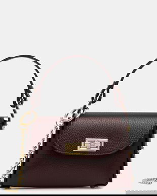 Answear.LAB poseta de piele culoarea bordo