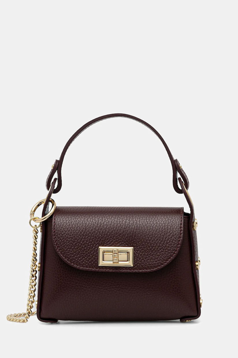 Answear.LAB poseta de piele culoarea bordo