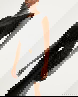 Answear.LAB rochie culoarea negru, mini, mulata