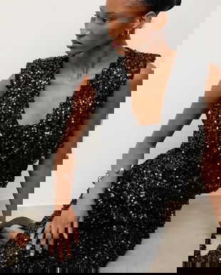 Answear.LAB bluza culoarea negru, neted