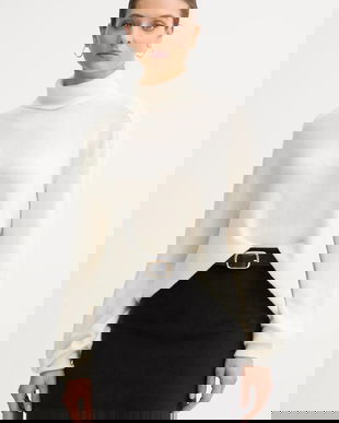 United Colors of Benetton pulover culoarea bej, light, cu guler, 11CZD204F