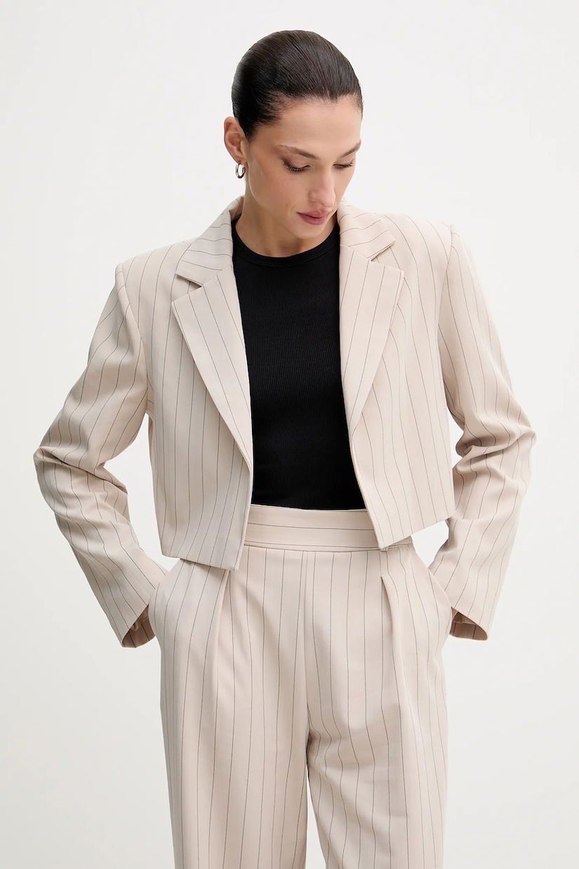 Answear.LAB sacou culoarea bej, desfacut, modelator