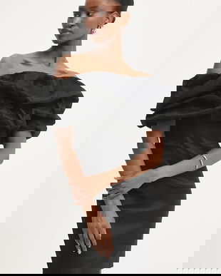 Answear.LAB rochie culoarea negru, mini, mulata