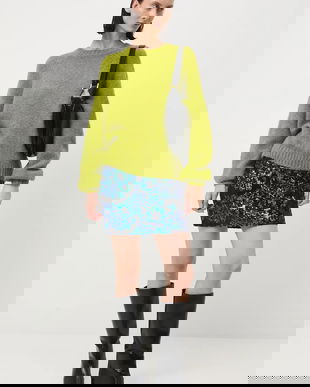 Medicine pulover din lână de alpaca culoarea verde, călduros