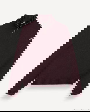 Colmar pulover de lână culoarea maro, cu turtleneck, 4472.5YR